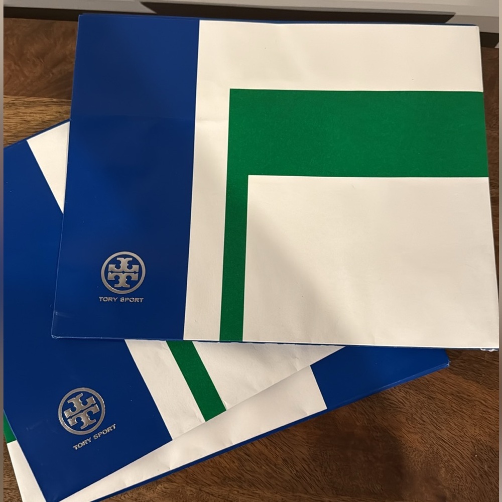 Tory Burch sport large gift bag. Closes with velcro. Authentic from TB store.